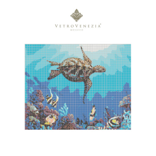 Figura Tortuga y Arrecife 1 – Vetro Venezia