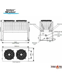 Alternative view of BOMBA DE CALOR INTER HEAT ULTIMATE 170,000 BTU'S,  3 FASES