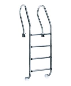 Escalera Mixta 4 Peldaños Acero Inox Panda