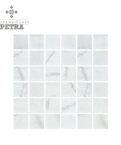 Mosaico Hispano Glass Petra Carrara 2.5 cms