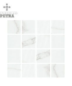 Mosaico Hispano Glass Petra Carrara 5 cms