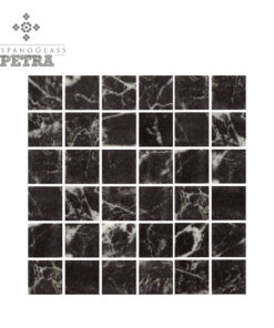 Mosaico Hispano Glass Petra Mármol Nero 2.5 cms