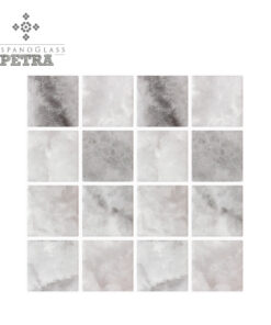Mosaico Hispano Glass Petra Onice Silver 5 cms