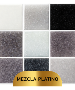 Mosaico Vetrowater Elegance 2X2 Platino