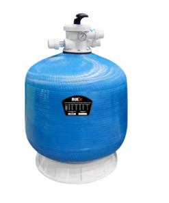 Filtro De Fibra De Vidrio Blue/Gray Ruex Pool Water 40" C/Valvula De 2"(T1050)