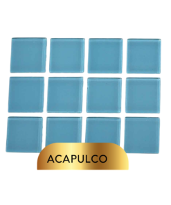 Mosaico Vetrowater Glass 2.5 X 2.5 Acapulco