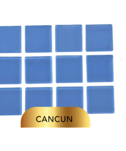 Mosaico Vetrowater Glass 2.5 X 2.5 Cancun