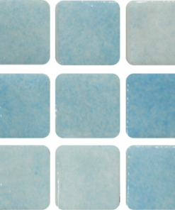 Mosaico vitron serie castilla niebla azul cielo 2.5cm x 2.5cm (Malla) caja 2m2