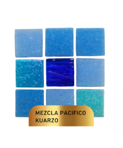 Mosaico Vetrowater Elegance 2X2 Mezcla Pacifico Kuarzo Centella