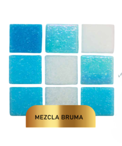 Mosaico Vetrowater Elegance 2X2 Mezcla Bruma Centella