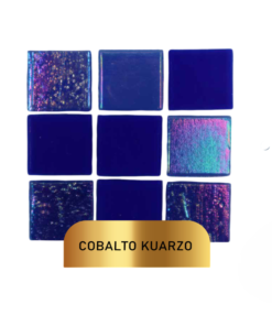 Mosaico Vetrowater Elegance 2X2 Cobalto Kuarzo Centella