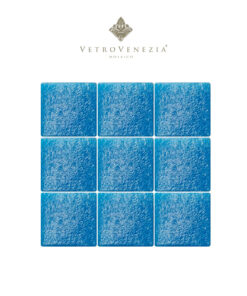 Mosaico Color Azul Cancún “B011” 2×2 cm – Vetro Venezia
