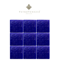 Mosaico Color azul cobalto obscuro “F063” 2×2 – Vetro Venezia