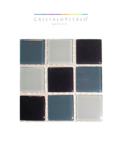Mosaico Color Mezcla de Grises – Cristalo Vitreo