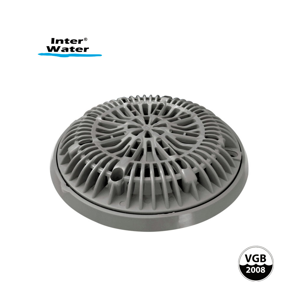 REJILLA Y MARCO CIRCULAR VGB 2008, 8”, BLANCA