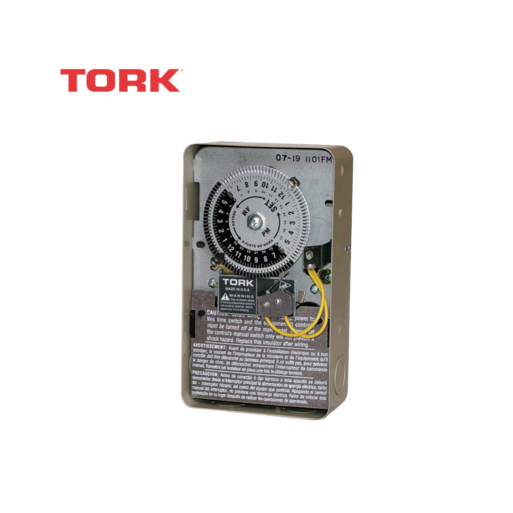 RELOJ TORK C/SWITCH P/ CALENTADOR 110V, 40 AMPS