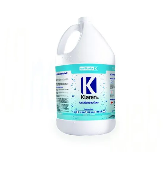 Clarificador Klaren para eliminar turbidez y mejorar la claridad del agua en albercas