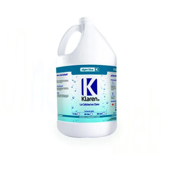 Alguicida Algen Blue Klaren para controlar algas hongos y lama en albercas