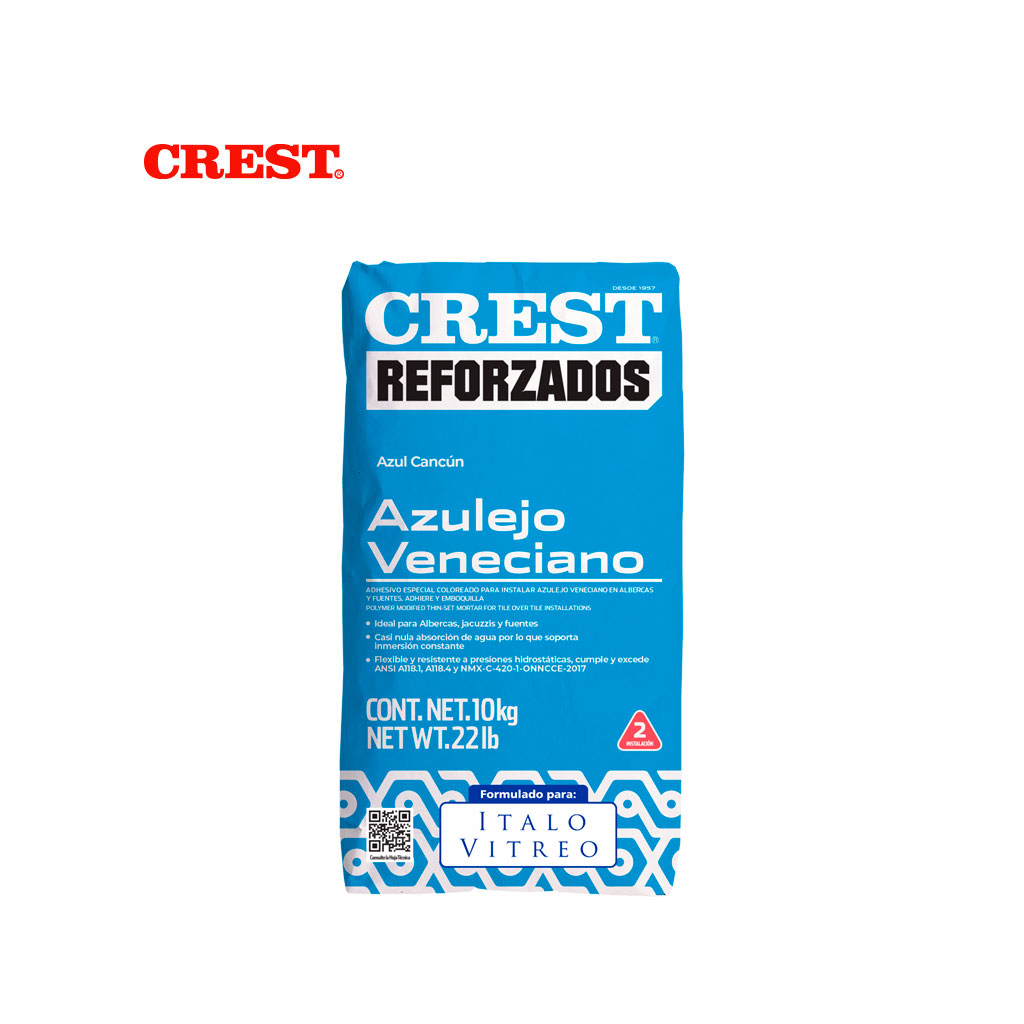 Adhesivo Color Azul Cancún - Italo Vitreo – Crest