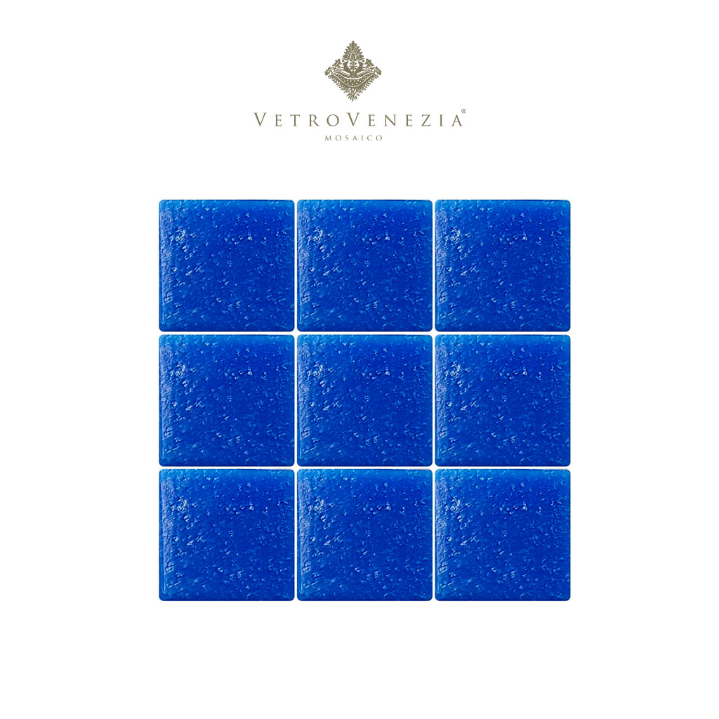 Mosaico Color Azul Mar “C050” 2×2 cm- Vetro Venezia